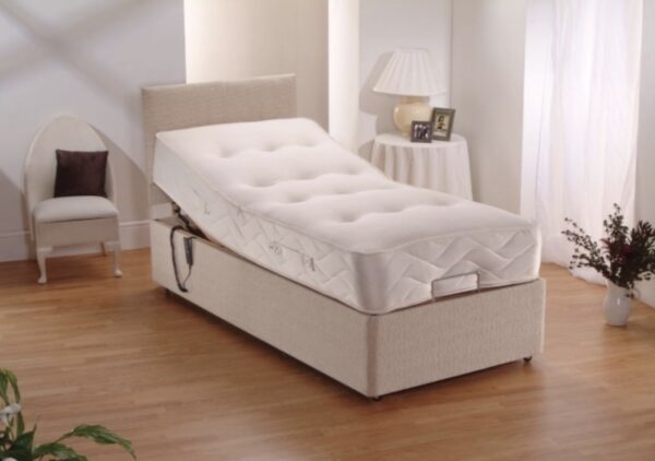 Electric Memory Divan Bed Choice Of Memory Or Pocket Sprung Includes Headboard - Image 3